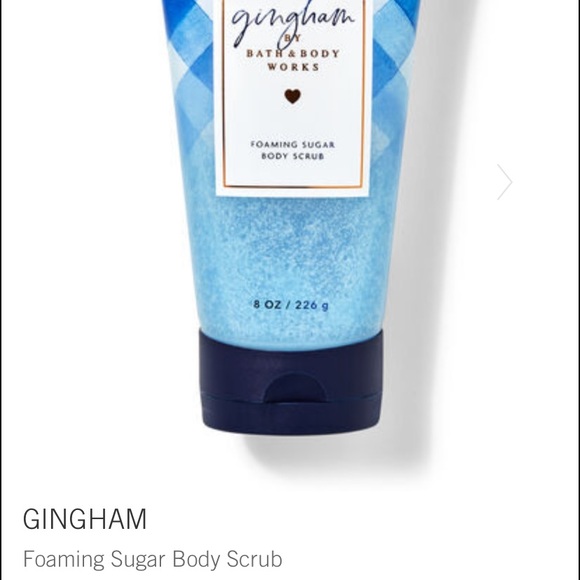 🔹1-Bath & Body Works “Gingham” 8oz Foaming Sugar Body Scrub, NWT & Gift Wrapped - Picture 2 of 4